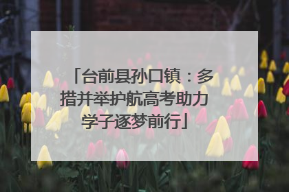 台前县孙口镇：多措并举护航高考助力学子逐梦前行