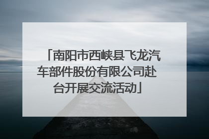 南阳市西峡县飞龙汽车部件股份有限公司赴台开展交流活动