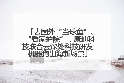 去国外“当球童”、“看家护院”，康迪科技联合云深处科技研发机器狗出海新场景