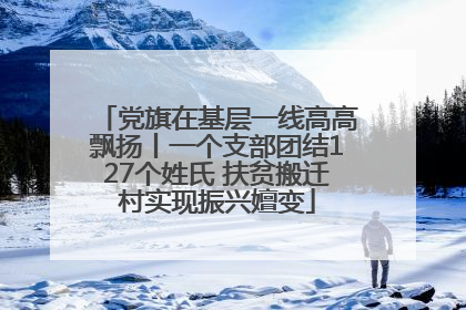 党旗在基层一线高高飘扬丨一个支部团结127个姓氏 扶贫搬迁村实现振兴嬗变
