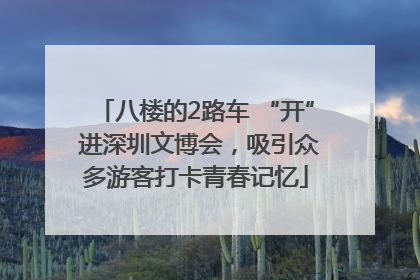 八楼的2路车 “开” 进深圳文博会，吸引众多游客打卡青春记忆