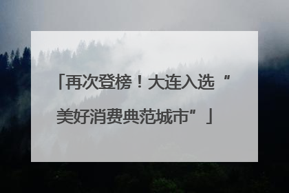 再次登榜！大连入选“美好消费典范城市”