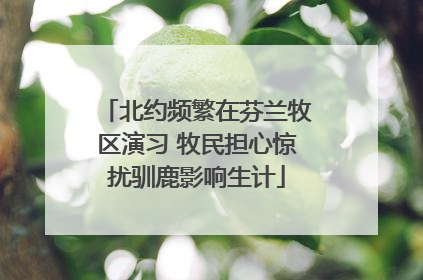 北约频繁在芬兰牧区演习 牧民担心惊扰驯鹿影响生计