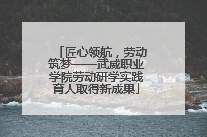 匠心领航，劳动筑梦——武威职业学院劳动研学实践育人取得新成果