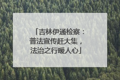 吉林伊通检察：普法宣传赶大集，法治之行暖人心