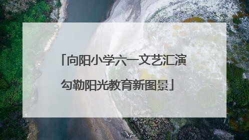 向阳小学六一文艺汇演勾勒阳光教育新图景