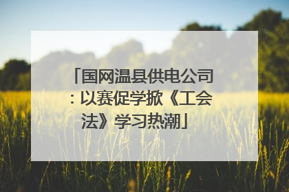 国网温县供电公司：以赛促学掀《工会法》学习热潮