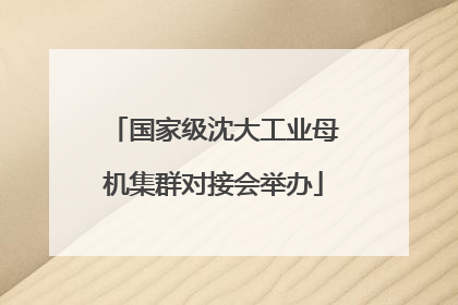 国家级沈大工业母机集群对接会举办