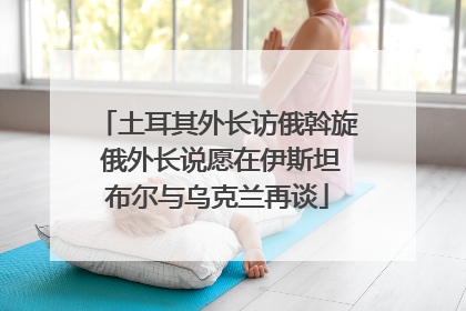 土耳其外长访俄斡旋 俄外长说愿在伊斯坦布尔与乌克兰再谈