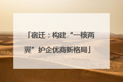 宿迁：构建“一核两翼”护企优商新格局