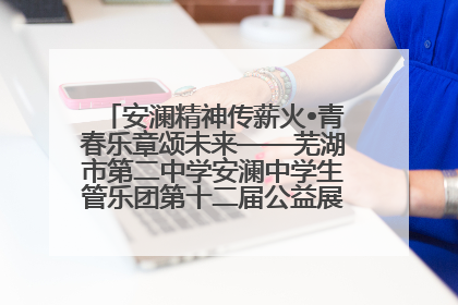 安澜精神传薪火•青春乐章颂未来——芜湖市第二中学安澜中学生管乐团第十二届公益展演圆满举行