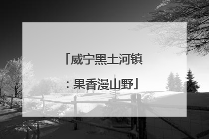 威宁黑土河镇：果香漫山野