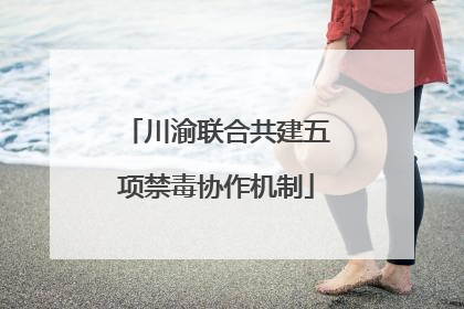 川渝联合共建五项禁毒协作机制