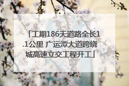 工期186天道路全长1.1公里 广运潭大道跨绕城高速立交工程开工