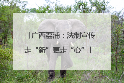广西荔浦：法制宣传走“新”更走“心”