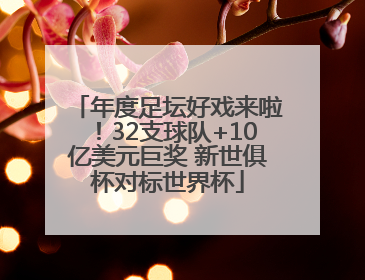 年度足坛好戏来啦！32支球队+10亿美元巨奖 新世俱杯对标世界杯