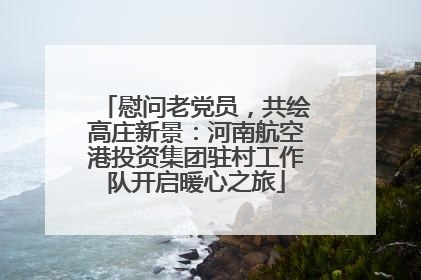 慰问老党员，共绘高庄新景：河南航空港投资集团驻村工作队开启暖心之旅