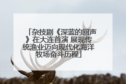 杂技剧《深蓝的回声》在大连首演 展现传统渔业迈向现代化海洋牧场奋斗历程