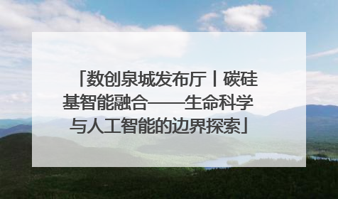 数创泉城发布厅丨碳硅基智能融合——生命科学与人工智能的边界探索