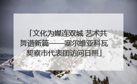 文化为媒连双城 艺术共舞谱新篇——塞尔维亚科瓦契察市代表团访问日照