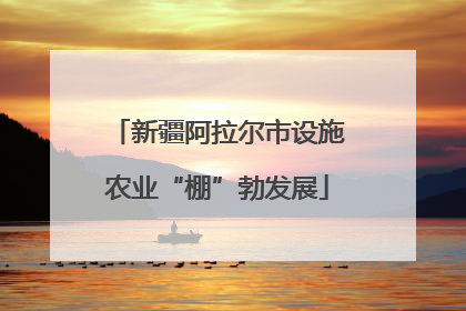 新疆阿拉尔市设施农业“棚”勃发展