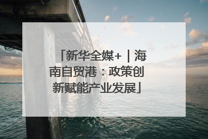 新华全媒+｜海南自贸港：政策创新赋能产业发展