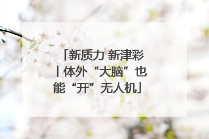 新质力 新津彩丨体外“大脑”也能“开”无人机