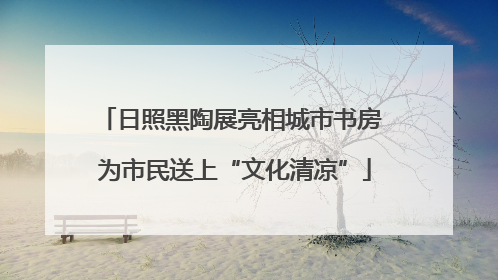 日照黑陶展亮相城市书房 为市民送上“文化清凉”