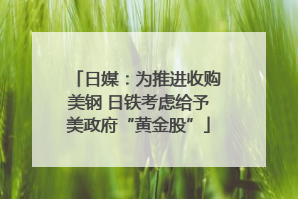 日媒：为推进收购美钢 日铁考虑给予美政府“黄金股”