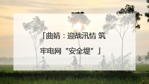 曲靖：迎战汛情 筑牢电网“安全堤”