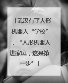 武汉有了人形机器人“学校”，“人形机器人进家庭，这是第一步”
