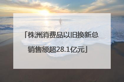 株洲消费品以旧换新总销售额超28.1亿元