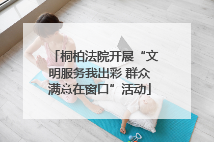 桐柏法院开展“文明服务我出彩 群众满意在窗口”活动