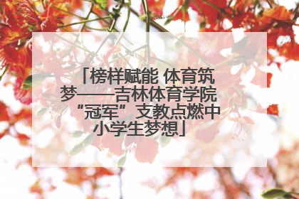 榜样赋能 体育筑梦——吉林体育学院“冠军”支教点燃中小学生梦想