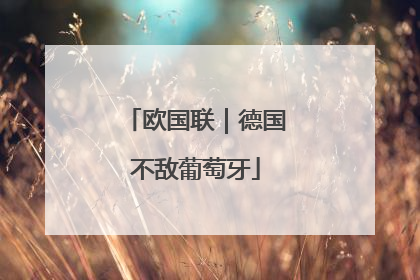 欧国联｜德国不敌葡萄牙