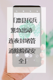 澧县民兵紧急出动 连夜封堵管涌除险保安全