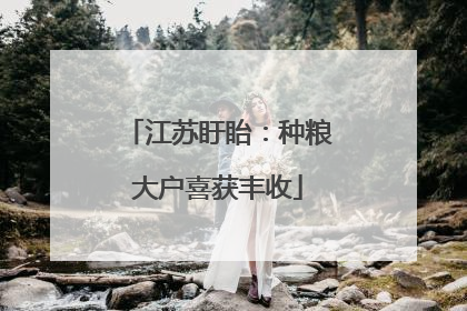 江苏盱眙：种粮大户喜获丰收