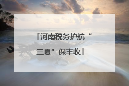 河南税务护航“三夏”保丰收