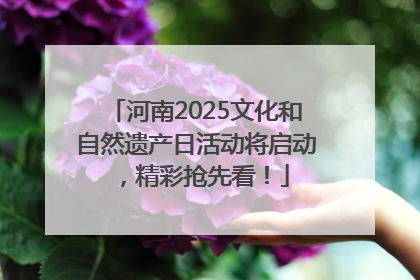 河南2025文化和自然遗产日活动将启动，精彩抢先看！