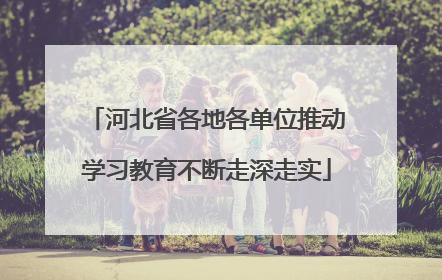 河北省各地各单位推动学习教育不断走深走实