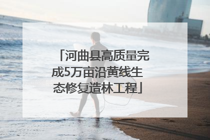 河曲县高质量完成5万亩沿黄线生态修复造林工程