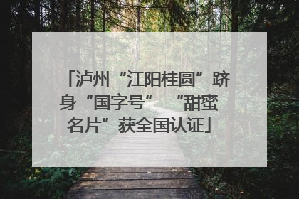 泸州“江阳桂圆”跻身“国字号” “甜蜜名片”获全国认证