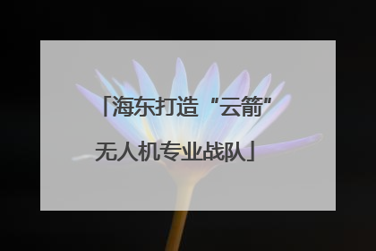 海东打造“云箭”无人机专业战队