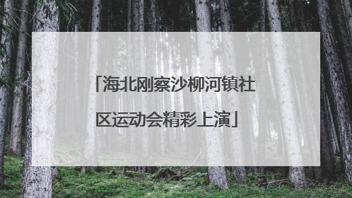 海北刚察沙柳河镇社区运动会精彩上演