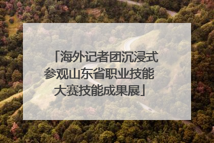 海外记者团沉浸式参观山东省职业技能大赛技能成果展