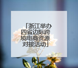 浙江举办四省边际跨境电商资源对接活动