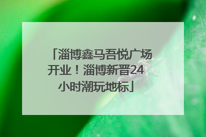 淄博鑫马吾悦广场开业！淄博新晋24小时潮玩地标
