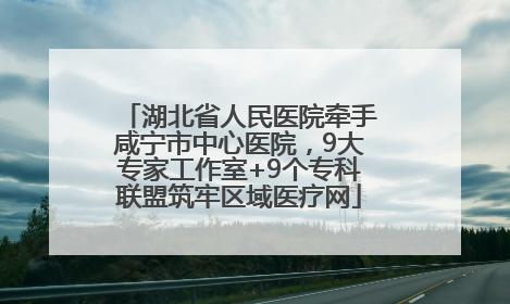 湖北省人民医院牵手咸宁市中心医院，9大专家工作室+9个专科联盟筑牢区域医疗网