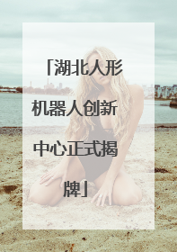 湖北人形机器人创新中心正式揭牌