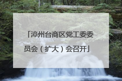 漳州台商区党工委委员会（扩大）会召开